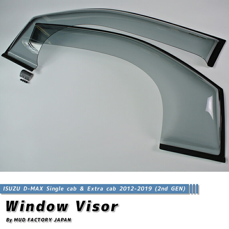 JDM ISUZU D-MAX Single CAB/Extra CAB (RT50/85) Wind deflectors Window Visor - RHD parts [dmax2-spw-ls]