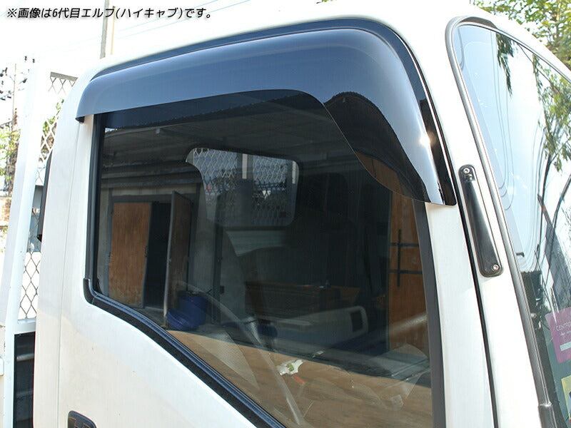 JDM Mitsubishi Canter Dark Smoke Wind deflectors Window Visor - RHD parts [fe56-big-ds]