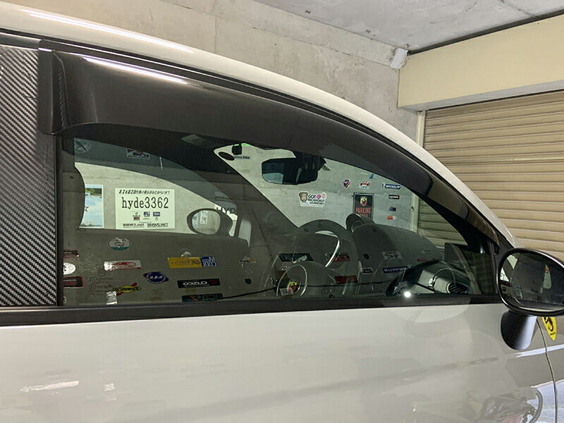 JDM FIAT500 ABARTH500 Wind deflectors Window Visor - RHD parts [fiat5-big-ds]