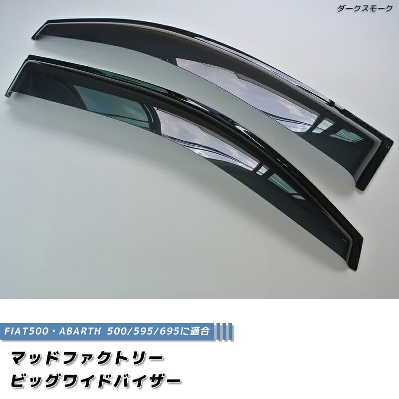 JDM FIAT500 ABARTH500 Wind deflectors Window Visor - RHD parts [fiat5-big-ds]
