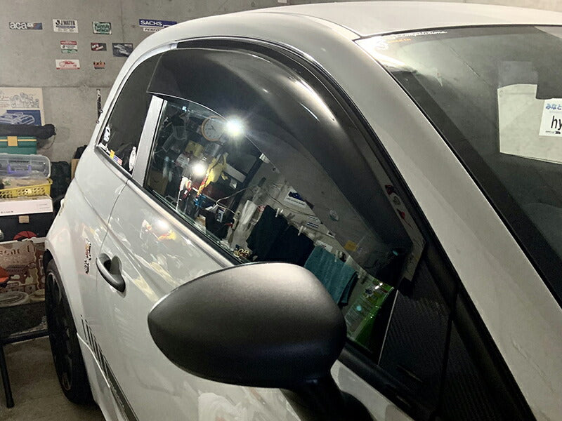 JDM FIAT500 ABARTH500 Wind deflectors Window Visor - RHD parts [fiat5-big-ds]