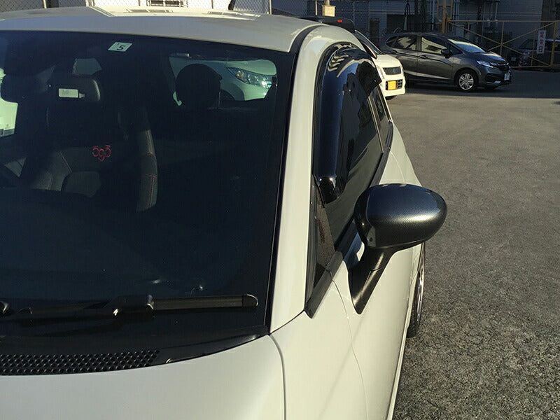 JDM FIAT500 ABARTH500 Wind deflectors Window Visor - RHD parts [fiat5-big-ds]