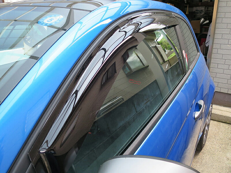 JDM FIAT500 ABARTH500 Wind deflectors Window Visor - RHD parts [fiat5-semi-ds]