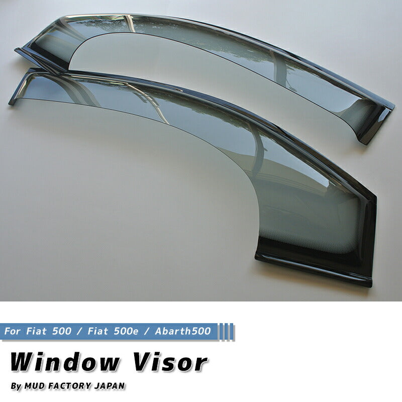 JDM FIAT500 ABARTH500 Wind deflectors Window Visor - RHD parts [fiat5-spw-ls]
