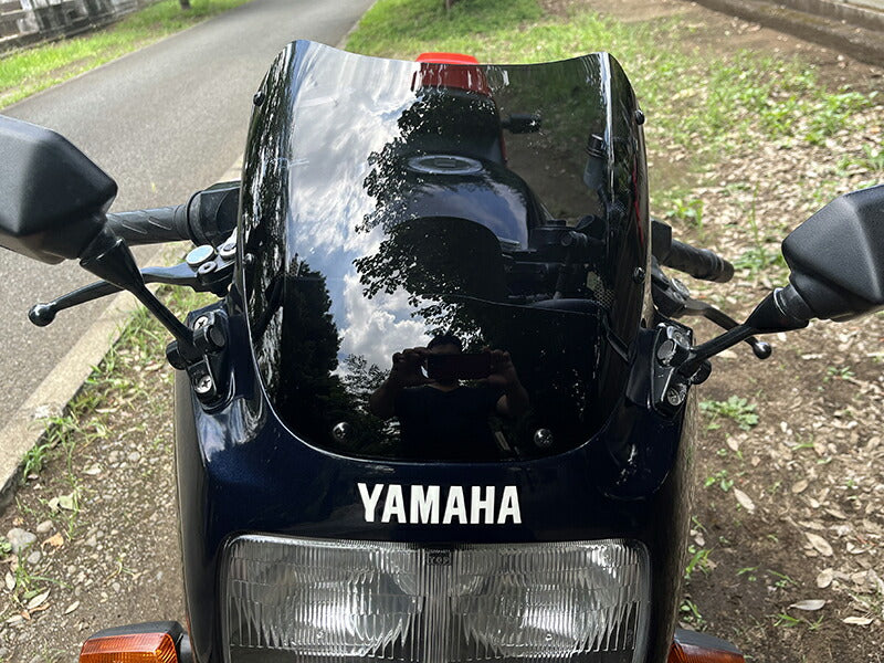 ヤマハ FZ750 (1FM) スクリーン 純正サイズ ウインドシールド パーツ ダーク カスタム [fz750-std-ds-sh]