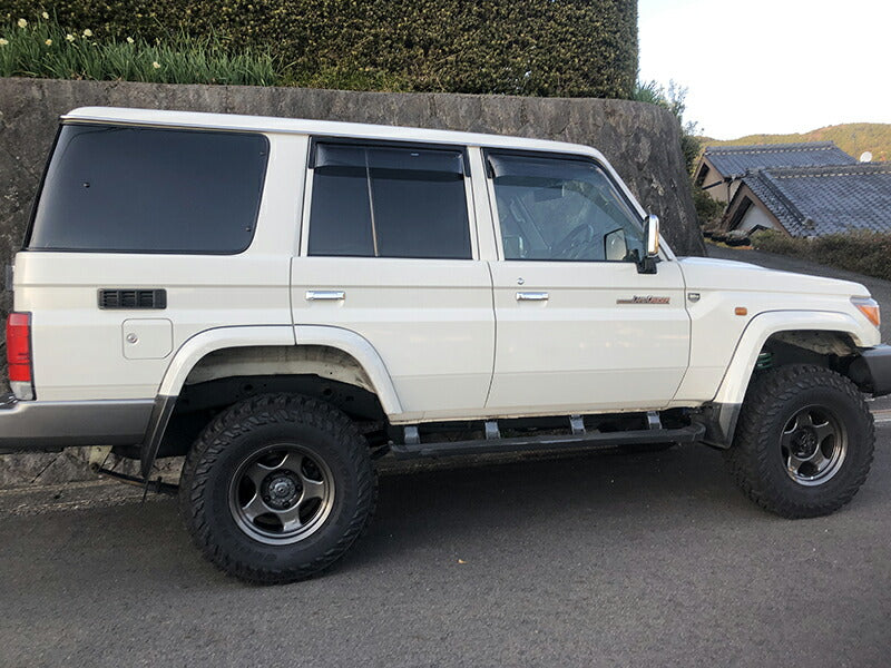 JDM TOYOTA LAND CRUISER 70 series / J70 (*for 4 door model) Wind deflectors Window Visor - RHD parts [GRJ7-BIG-LS-4P]
