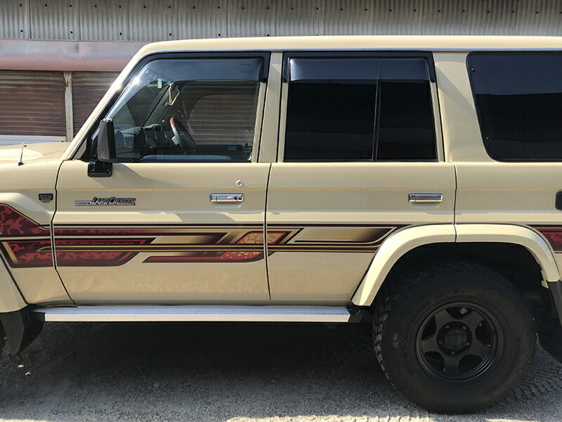 JDM TOYOTA LAND CRUISER 70 series / J70 (*for 4 door model) Wind deflectors Window Visor - RHD parts [GRJ7-SPW-LS-4P]