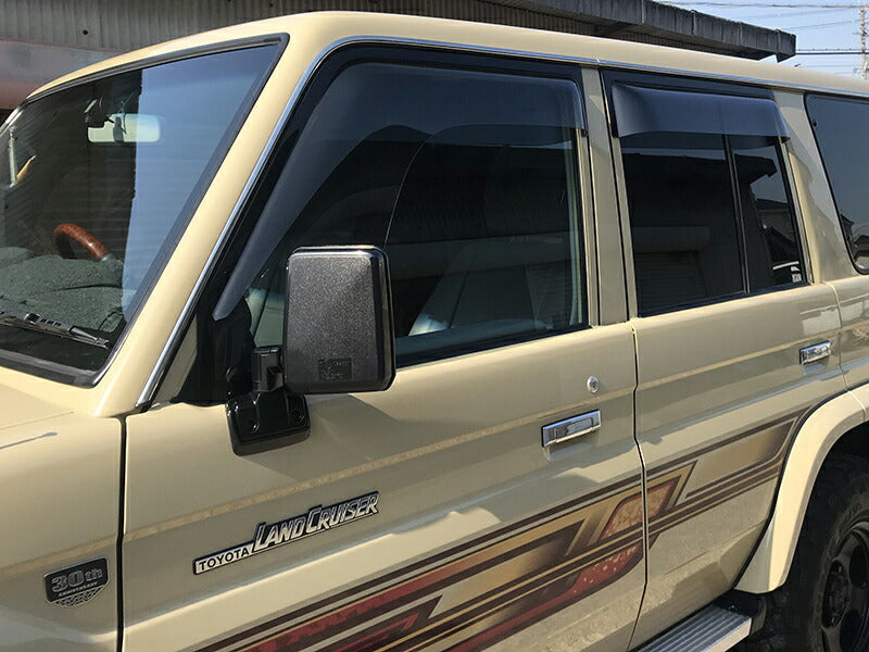 JDM TOYOTA LAND CRUISER 70 series / J70 (*for 4 door model) Wind deflectors Window Visor - RHD parts [GRJ7-SPW-LS-4P]
