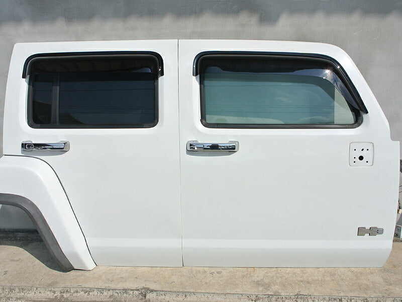 ハマー H3 H3T Hammer ワイドバイザー ドアバイザー カスタム 純正より幅広 DS [H3-BIG-DS]