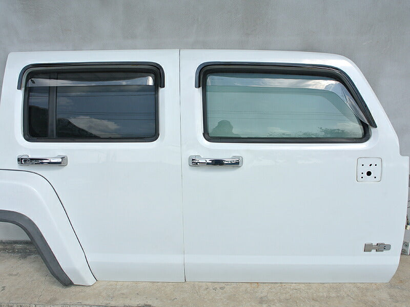 JDM Hammer H3 / H3T /H3 Alpha Light Smoke Wind deflectors Window Visor - RHD parts [H3-BIG-LS]