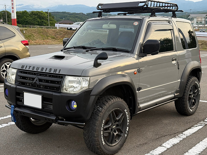 JDM Mistubishi Pajero Mini H51A / H56A / H53A / H58A Pajero Jr H57A Dark Smoke Wind deflectors Window Visor - RHD parts [h58-big-ds]
