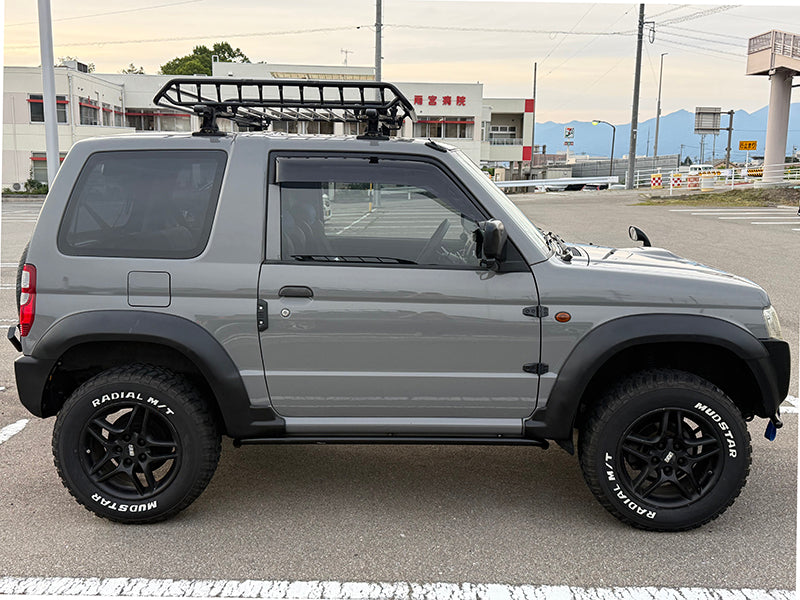 JDM Mistubishi Pajero Mini H51A / H56A / H53A / H58A Pajero Jr H57A Dark Smoke Wind deflectors Window Visor - RHD parts [h58-big-ds]