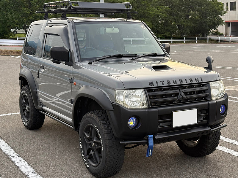 JDM Mistubishi Pajero Mini H51A / H56A / H53A / H58A Pajero Jr H57A Dark Smoke Wind deflectors Window Visor - RHD parts [h58-big-ds]