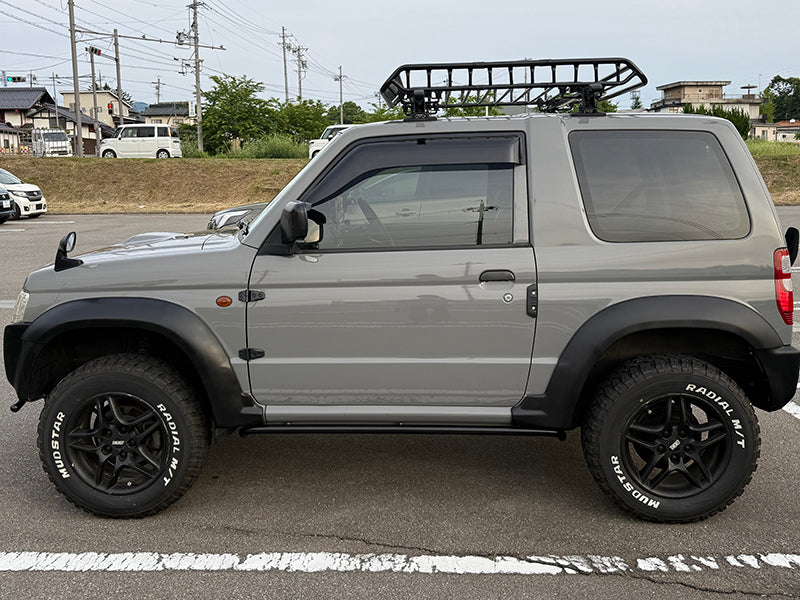 JDM Mistubishi Pajero Mini H51A / H56A / H53A / H58A Pajero Jr H57A Dark Smoke Wind deflectors Window Visor - RHD parts [h58-big-ds]