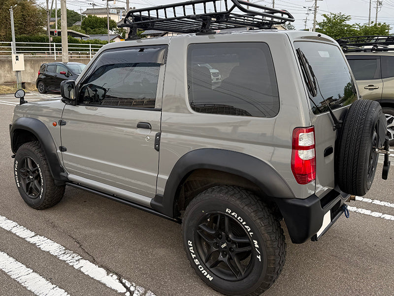 JDM Mistubishi Pajero Mini H51A / H56A / H53A / H58A Pajero Jr H57A Dark Smoke Wind deflectors Window Visor - RHD parts [h58-big-ds]