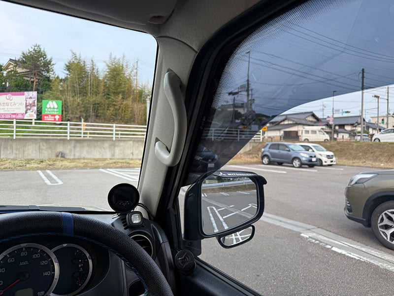 JDM Mistubishi Pajero Mini H51A / H56A / H53A / H58A Pajero Jr H57A Dark Smoke Wind deflectors Window Visor - RHD parts [h58-big-ds]