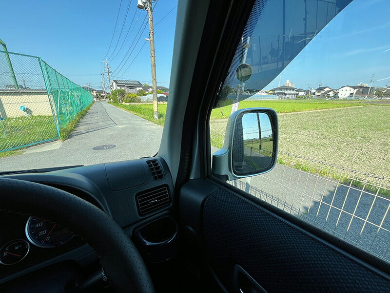 バモス ホビオ アクティバン ドアバイザー ワイドバイザー ダーク ビッグ 前後 HH パーツ [ha6-big-ds-4p]