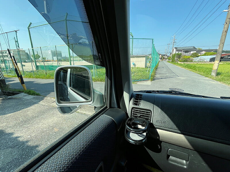 バモス ホビオ アクティバン ドアバイザー ワイドバイザー ダーク ビッグ 前後 HH パーツ [ha6-big-ds-4p]