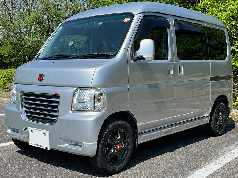 バモス ホビオ アクティバン ドアバイザー ワイドバイザー ダーク ビッグ 前後 HH パーツ [ha6-big-ds-4p]