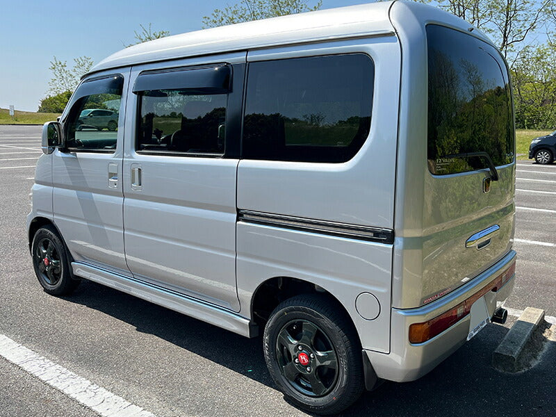 バモス ホビオ アクティバン ドアバイザー ワイドバイザー ダーク ビッグ 前後 HH パーツ [ha6-big-ds-4p]