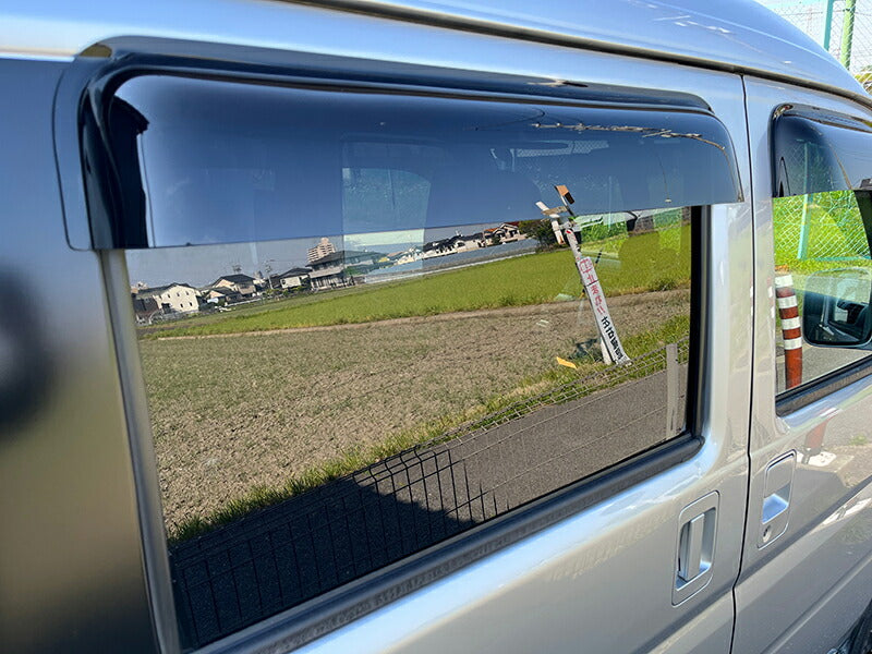 バモス ホビオ アクティバン ドアバイザー ワイドバイザー ダーク ビッグ 前後 HH パーツ [ha6-big-ds-4p]