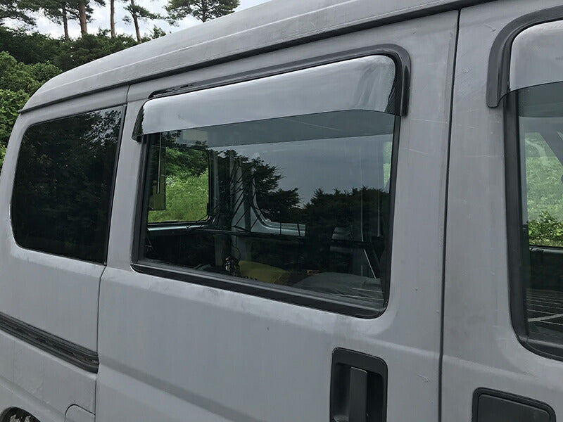 バモス ホビオ アクティバン ドアバイザー ワイドバイザー 前後 ライト HH パーツ [ha6-big-ls-4p]