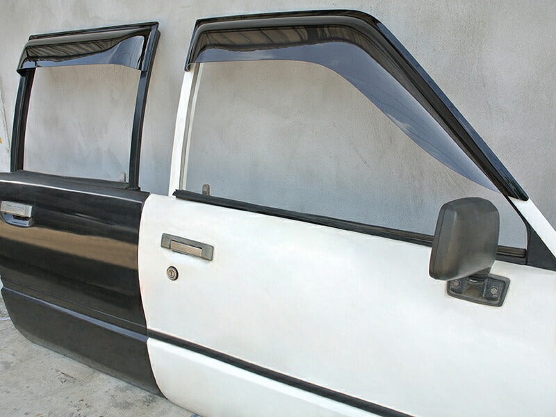 JDM TOYOTA HILUX 4Runner 4th Gen N50 N60 N70 (Double Cab) Light Smoke Wind deflectors Window Visor - RHD parts [hero-big-ds-4p]