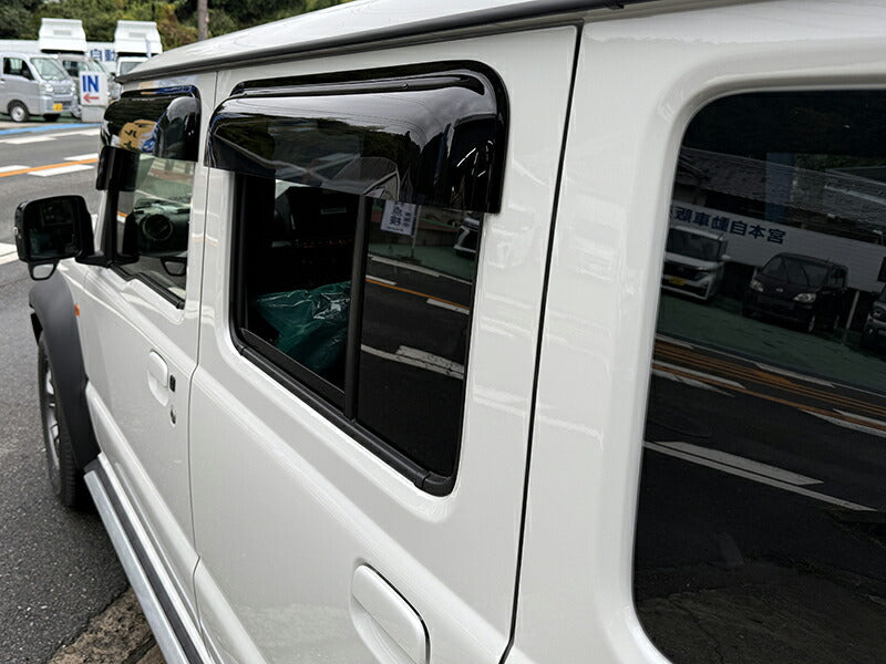 JDM SUZUKI JIMNY JC74W (For 5 doors) Dark Smoke Wind deflectors Window Visor - RHD parts [JC74-BIG-DS]