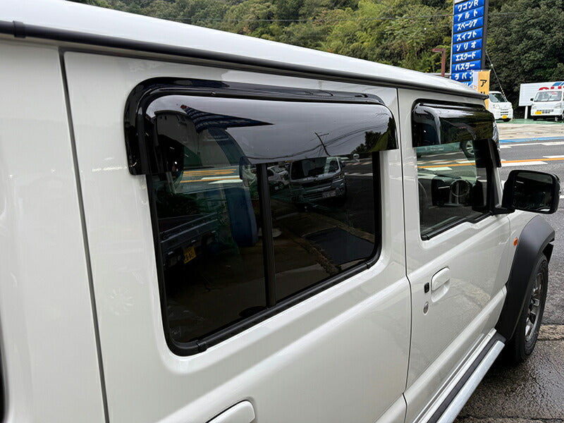 JDM SUZUKI JIMNY JC74W (For 5 doors) Dark Smoke Wind deflectors Window Visor - RHD parts [JC74-BIG-DS]