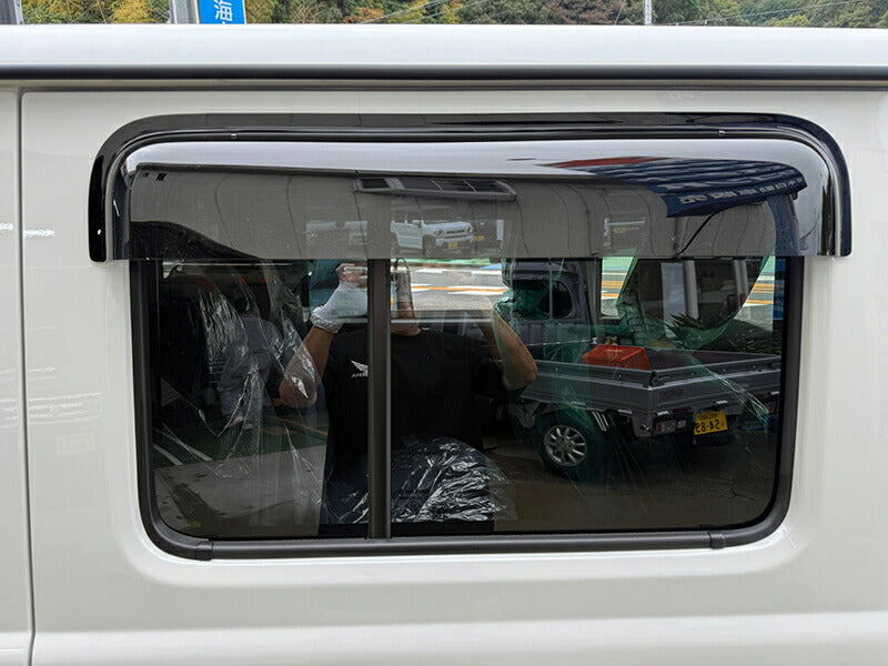 JDM SUZUKI JIMNY JC74W (For 5 doors) Dark Smoke Wind deflectors Window Visor - RHD parts [JC74-BIG-DS]