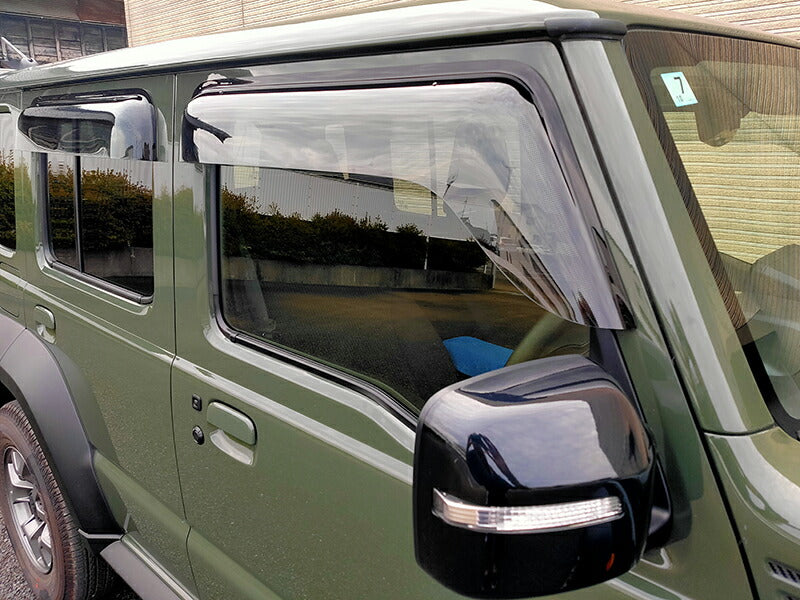 JDM SUZUKI JIMNY JC74W (For 5 doors) Light Smoke Wind deflectors Window Visor - RHD parts [JC74-BIG-LS]