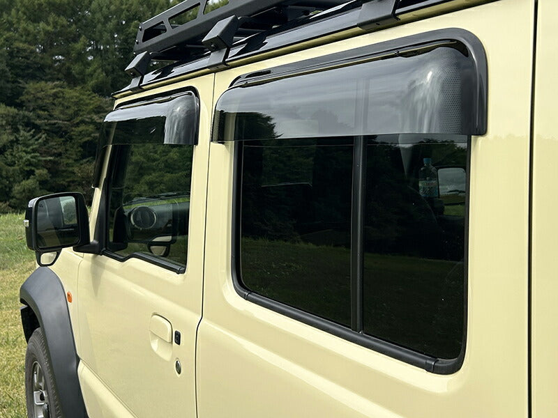 JDM SUZUKI JIMNY JC74W (For 5 doors) Light Smoke Wind deflectors Window Visor - RHD parts [JC74-BIG-LS]