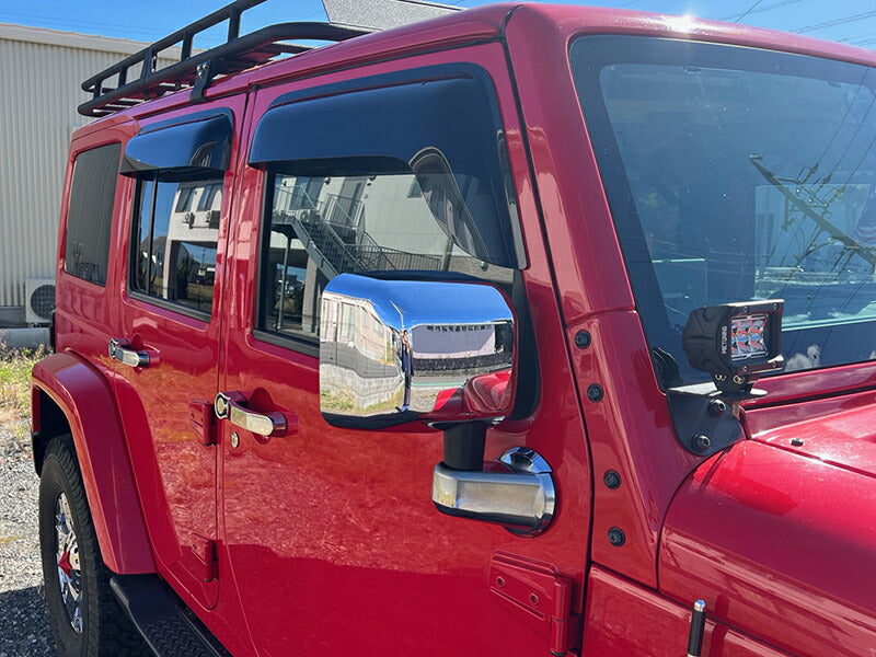 JDM JEEP Wrangler JK (2007-2017) Dark Smoke Wind deflectors Window Visor - RHD parts [jk-big-ds-4p]