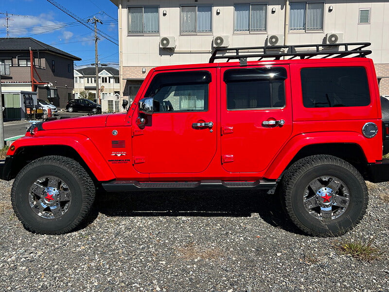 JDM JEEP Wrangler JK (2007-2017) Dark Smoke Wind deflectors Window Visor - RHD parts [jk-big-ds-4p]