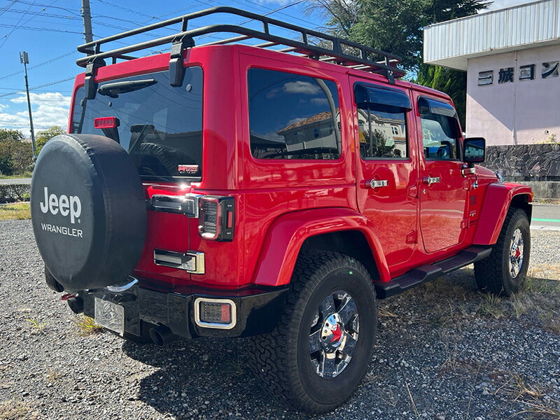 JDM JEEP Wrangler JK (2007-2017) Dark Smoke Wind deflectors Window Visor - RHD parts [jk-big-ds-4p]