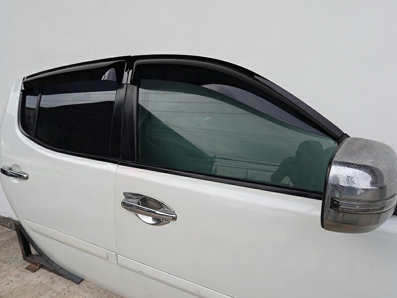 JDM Mitsubishi Triton 1st Gen (2005-2014) Strada Sportero Hunter Strakar Dark Smoke Wind deflectors Window Visor - RHD parts [KB9T-BIG-DS]