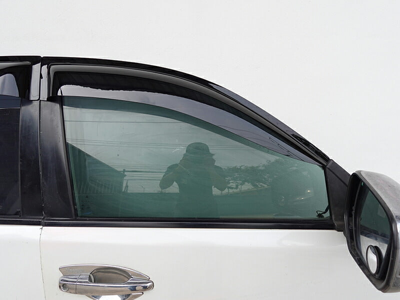 JDM Mitsubishi Triton 1st Gen (2005-2014) Strada Sportero Hunter Strakar Dark Smoke Wind deflectors Window Visor - RHD parts [KB9T-BIG-DS]