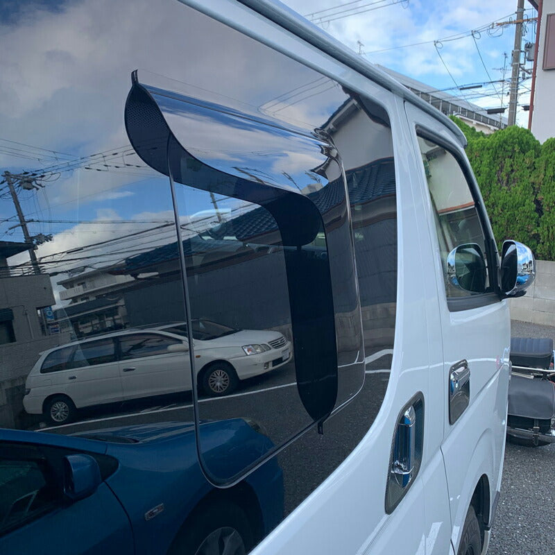 JDM TOYOTA HIACE 200 Commuter Ventury  Rear Window Side Wind deflectors Window Visor (*sold as piece) - RHD parts [200k-kmd-ds-1p]