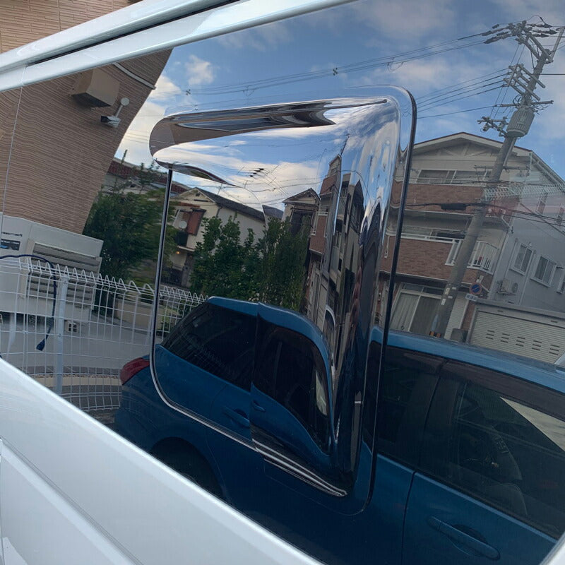 JDM TOYOTA HIACE 200 Commuter Ventury  Rear Window Side Wind deflectors Window Visor (*sold as piece) - RHD parts [200k-kmd-ds-1p]