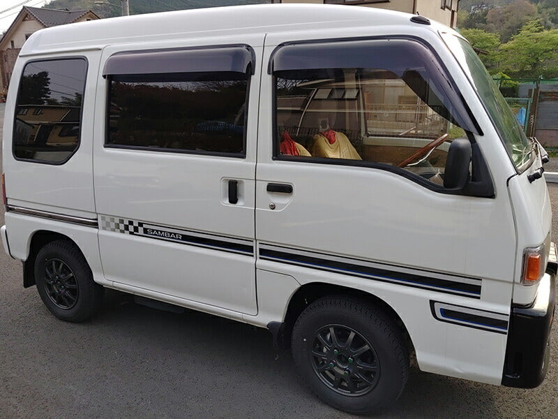 JDM SUBARU SAMBER KV3 KV4 Japanese Kei Van / Mini Van Wind deflectors Window Visor - RHD parts [ks3-big-ds-4p]