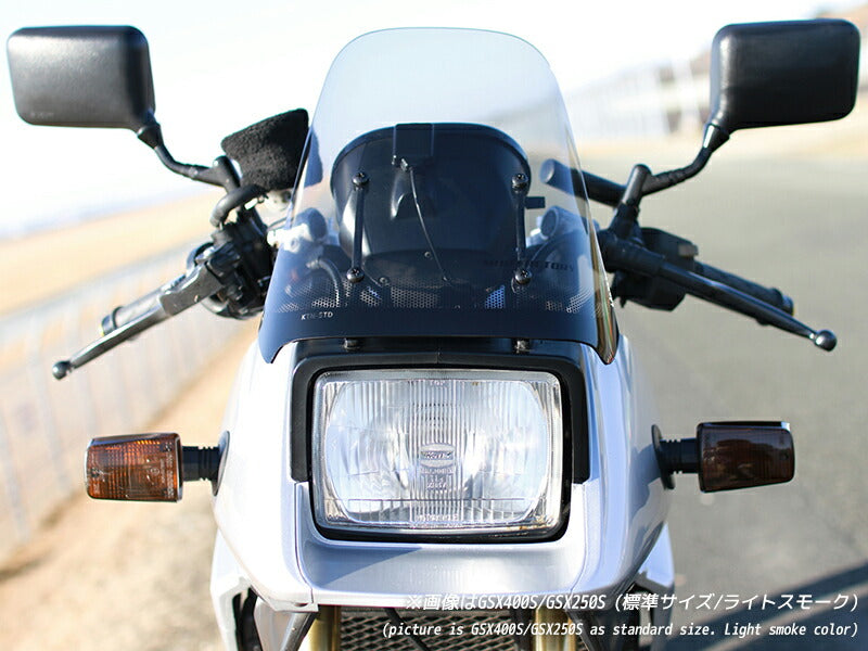 JDM SUZUKI KATANA SUZUKI KATANA GSX1100S GSX1000S GSX750S GSX400S GSX250S Light Smoke Windshield - RHD parts [ktn-std-ls]