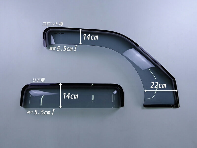JDM TOYOTA HILUX 5th Gen N80 N90 N100 N110 (Double Cab) Light Smoke Wind deflectors Window Visor - RHD parts [mgt4d-spw-ls]