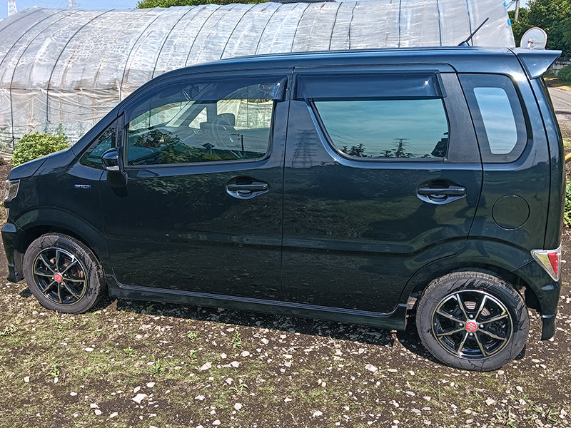 JDM SUZUKI Wagon R MH35 MH55 Dark Smoke Wind deflectors Window Visor - RHD parts [mh35-big-ds-4p]