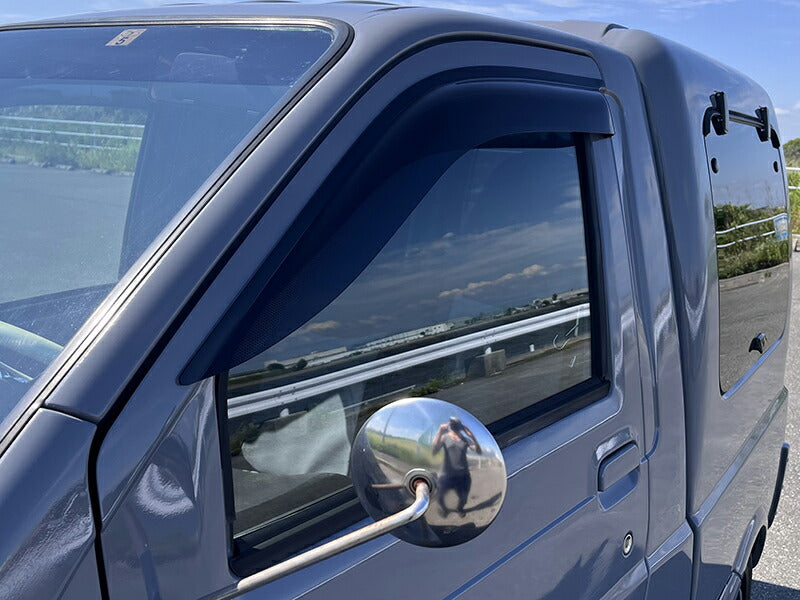 JDM DAIHATSU MIDJET 2 Dark Smoke Japanese Kei Truck / Mini Truck Wind deflectors Window Visor - RHD parts [mjt2-semi-ds]