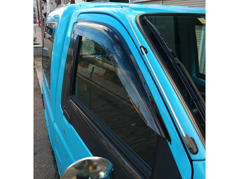 JDM DAIHATSU MIDJET 2 Light Smoke Japanese Kei Truck / Mini Truck Wind deflectors Window Visor - RHD parts [mjt2-semi-ls]