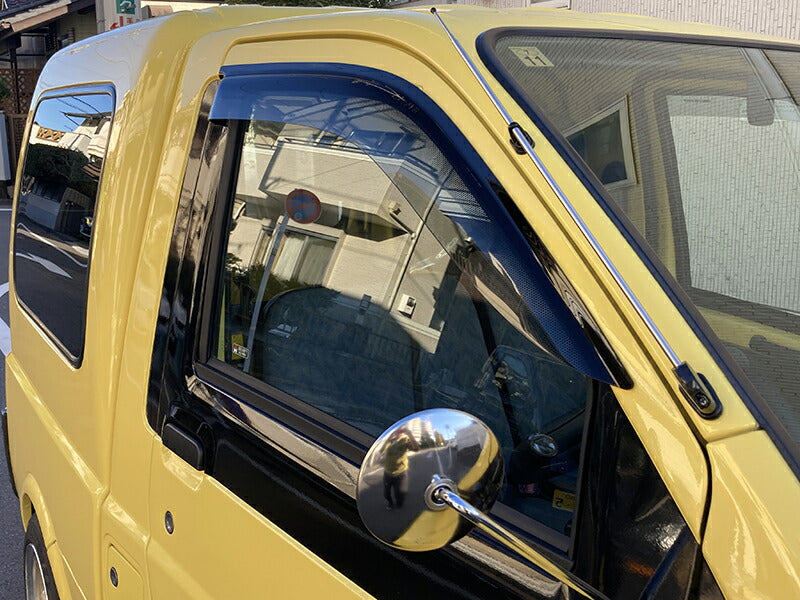 JDM DAIHATSU MIDJET 2 Light Smoke Japanese Kei Truck / Mini Truck Wind deflectors Window Visor - RHD parts [mjt2-semi-ls]