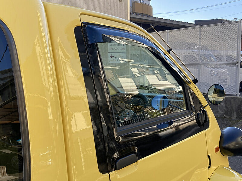 JDM DAIHATSU MIDJET 2 Light Smoke Japanese Kei Truck / Mini Truck Wind deflectors Window Visor - RHD parts [mjt2-semi-ls]