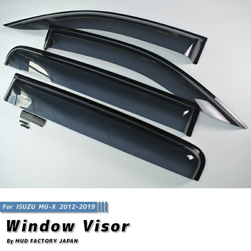 JDM ISUZU MU-X Wind deflectors Window Visor - RHD parts [mux-big-ds]