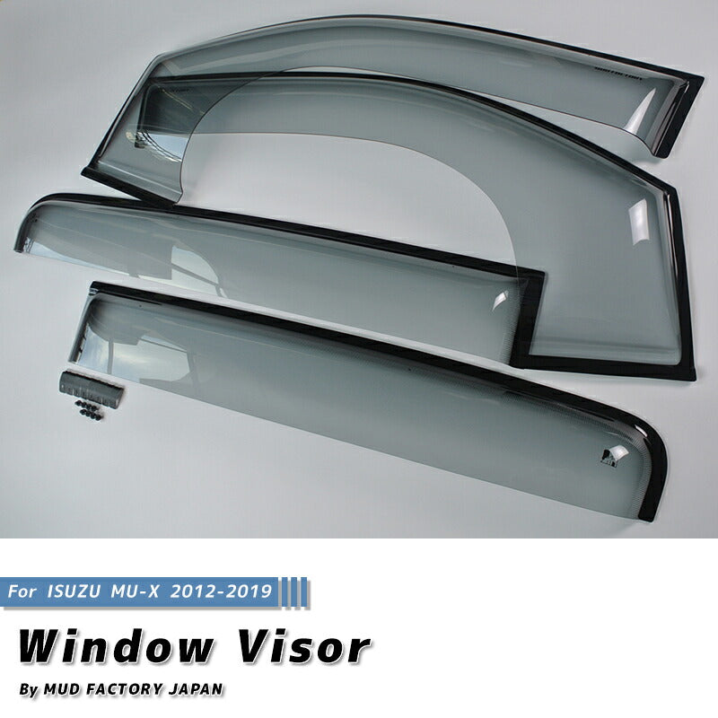 JDM ISUZU MU-X Wind deflectors Window Visor - RHD parts [mux-spw-ls]