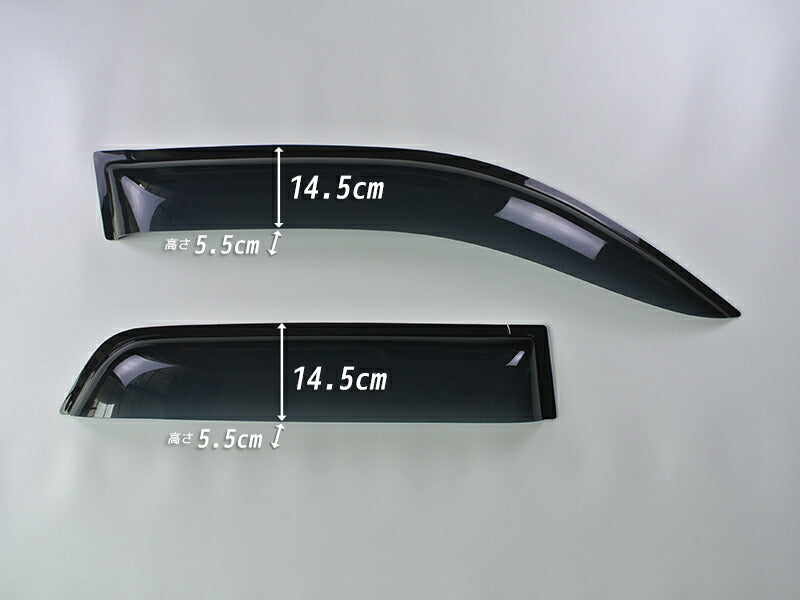 JDM TOYOTA 4Runner / HILUX SURF N210 215 (2002-2009) Dark Smoke Wind deflectors Window Visor - RHD parts [n215-big-ds]